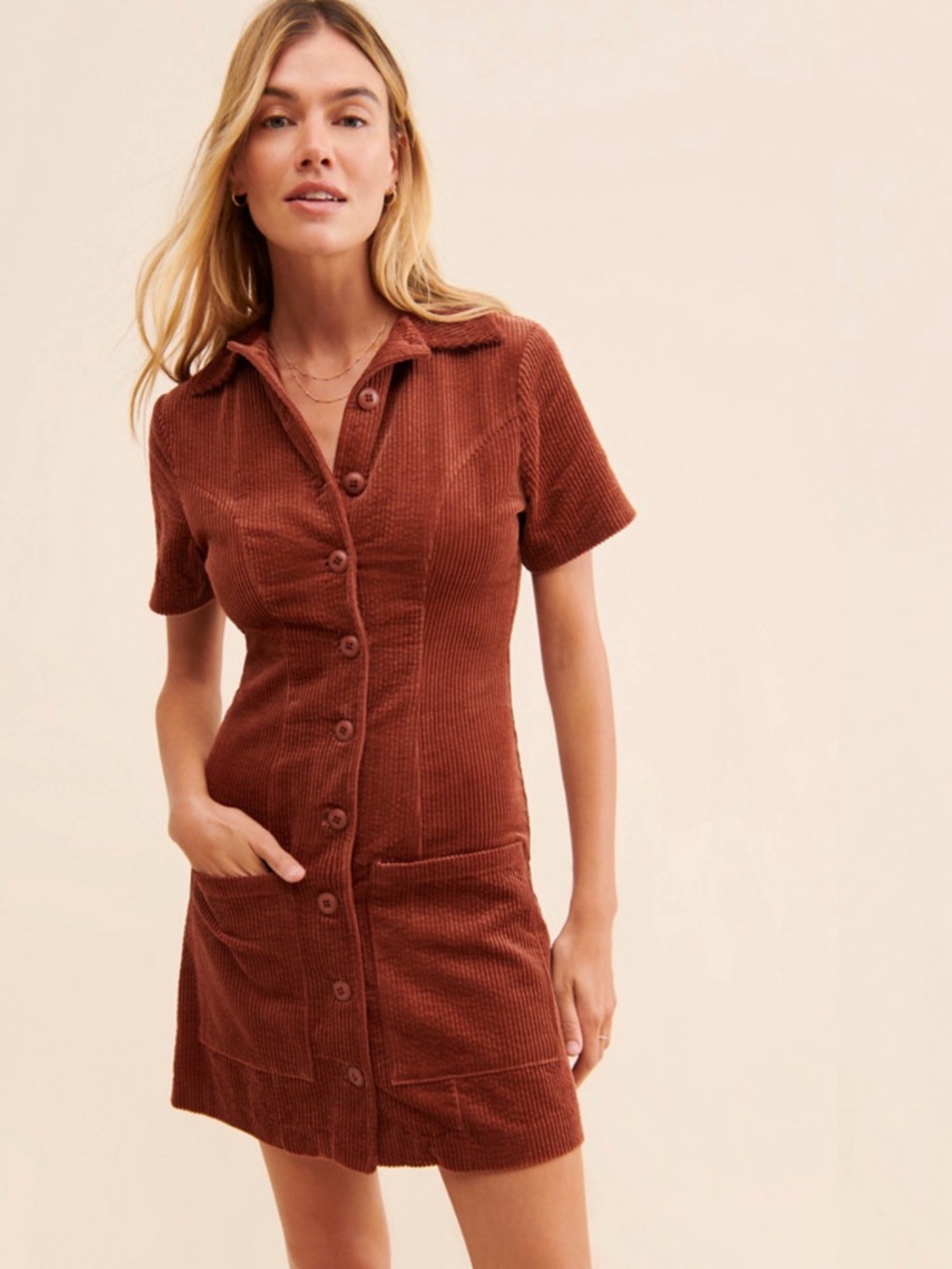 Rolla’s Francoise Corduroy Dress